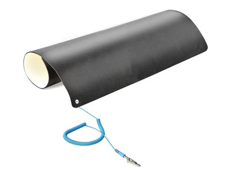 StarTech 23x47in Anti Static Mat, ESD Mat for Electronics Repair on Table or Desk, Flexible Work Pad, Detachable Grounding Wire