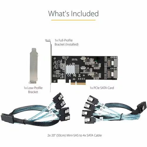 StarTech SATA Controller, Serial ATA/600, PCI Express 2.0 x4, Plug-in Card