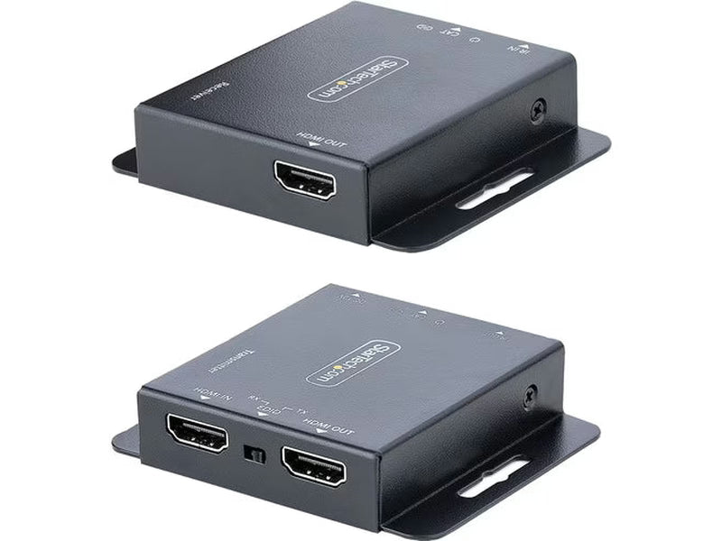 StarTech 4K HDMI Extender over CAT6/CAT5 Ethernet Cable, 4K 30Hz or 1080p 60Hz Video Extender, HDMI Transmitter and Receiver Kit