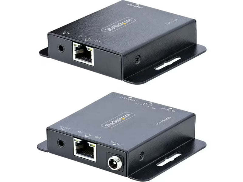 StarTech 4K HDMI Extender over CAT6/CAT5 Ethernet Cable, 4K 30Hz or 1080p 60Hz Video Extender, HDMI Transmitter and Receiver Kit