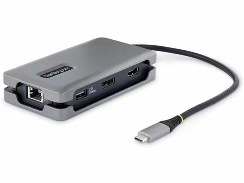 StarTech USB-C Multiport Adapter, 4K 60Hz HDMI/DP, 3-Port USB Hub, 100W PD Pass-Through