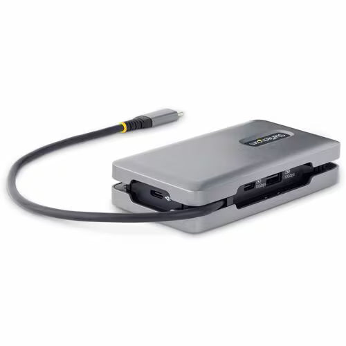 StarTech USB-C Multiport Adapter, 4K 60Hz HDMI/DP, 3-Port USB Hub, 100W PD Pass-Through