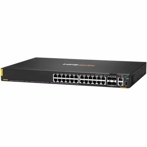 HPE Aruba Networking CX 6200F 24G Class-4 PoE 4SFP+ 370W Switch