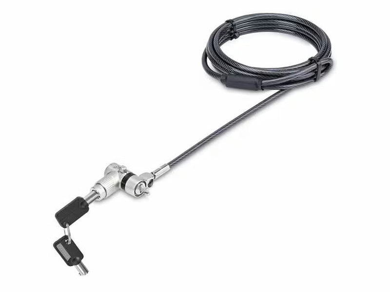 Universal Laptop Lock 6.6ft 2m , Security Cable For Notebooks Compatible With Noble Wedge/Nano/K-Slot