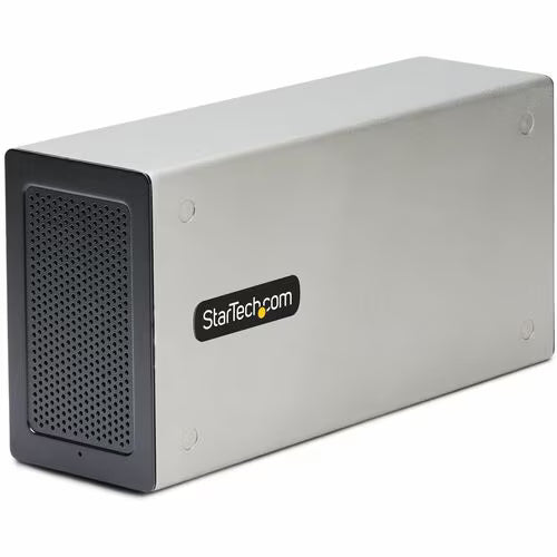 StarTech Thunderbolt 3 PCIe Expansion Chassis, External Enclosure W/Dual PCI Express Slots, PCIe Box for Laptops/Desktops, 8K/4K Output Via TB3/DP 1.4 Ports