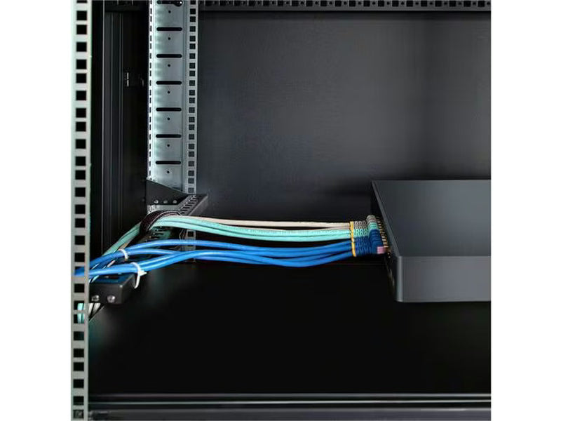 StarTech 1U Rack Mountable Cable Lacing Bar w/Adjustable Depth, Cable Support Guide For Organized 19" Racks/Cabinets