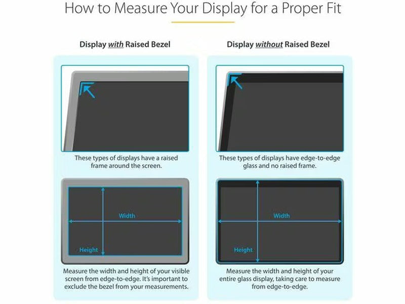 StarTech 24-inch 16:9 Gold Monitor Privacy Screen