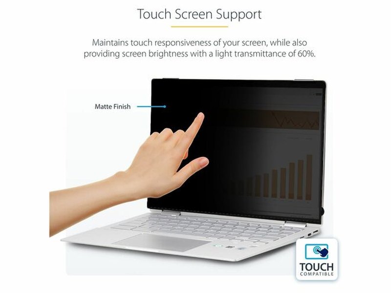 StarTech 13.5-inch 3:2 Flip-Over Privacy Screen with Touch