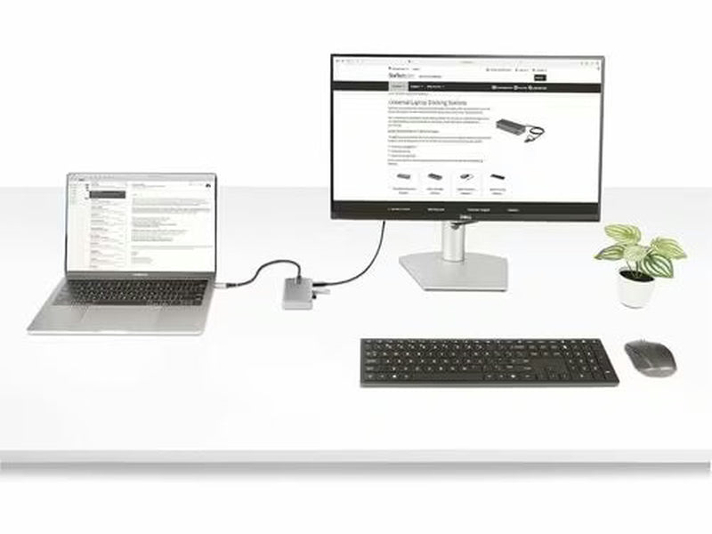 StarTech 4-Port USB-C Hub with USB-C DP Alt Mode Video Output 4K 60Hz - 3x USB-A, 1x USB Type-C, 100W Power Delivery Pass-Through