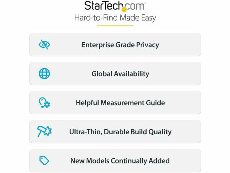 StarTech 13.3-inch 16:9 Flip-Up Privacy Screen with Touch, Anti-Glare Blue Light Filter, Laptop Monitor Screen Protector