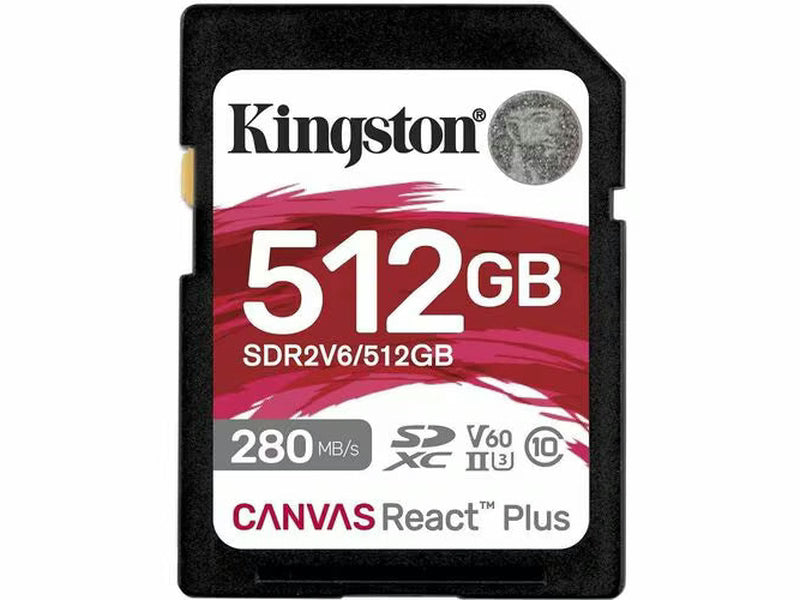 Kingston SDR2V6/512GB Canvas React Plus SDXC Card 512GB