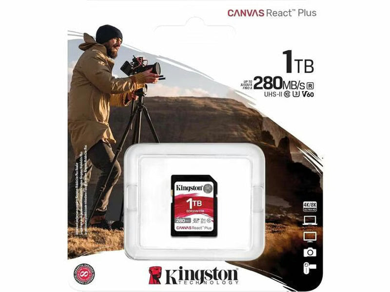 Kingston SDR2V6/1TB Canvas React Plus SDXC Card 1TB