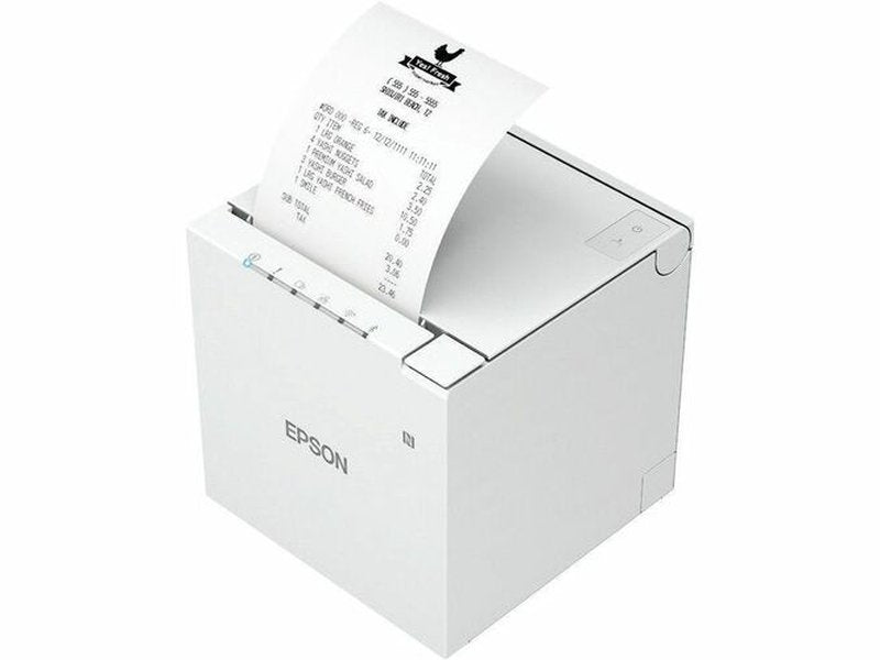 EPSON C31CK50201 TM-M30III White Receipt Printer with Built-In USB & Ethernet. Power Supply & Cable Included