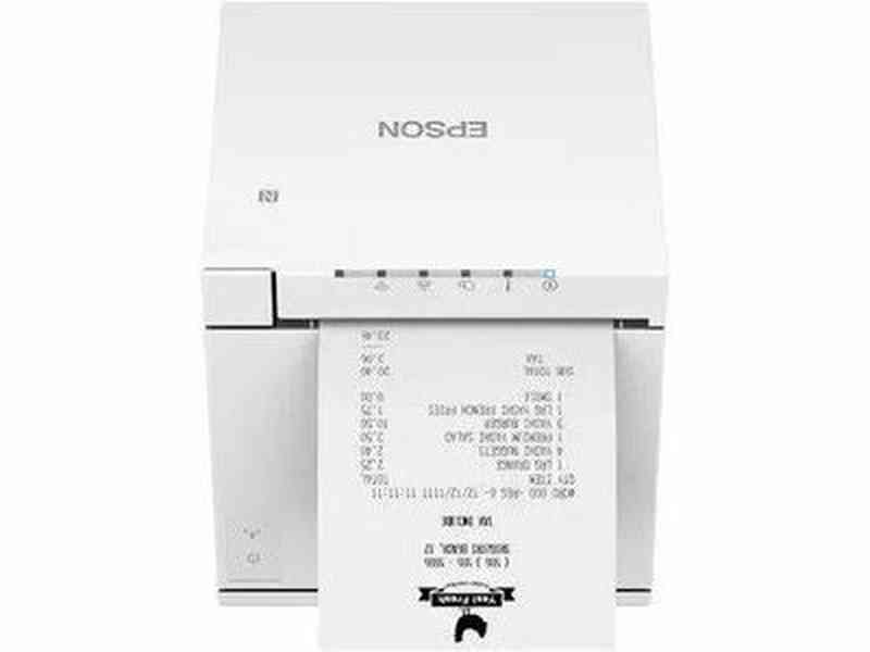 EPSON C31CK50201 TM-M30III White Receipt Printer with Built-In USB & Ethernet. Power Supply & Cable Included