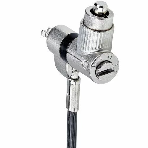 StarTech 3-in-1 Universal Laptop Lock 6.6ft 2m , Master Keyed Locking Cable, Computer Security, Compatible w/Noble Wedge®/Nano/K-Slot, Anti-Theft Cut-Resistant Cable