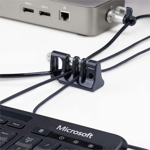 StarTech Peripheral Cable Anchor Lock, Secure Keyboard/Mouse For Shared Computer
