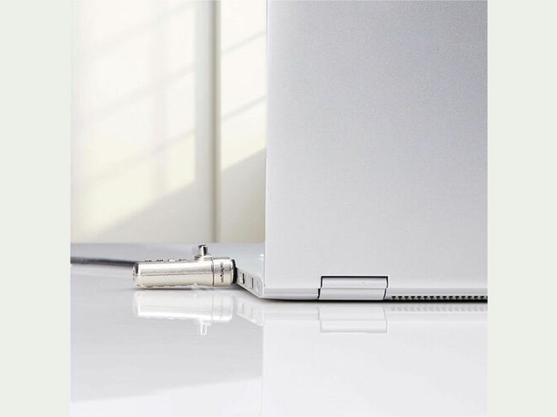StarTech Slim Lock Nano Slot Compatible, 6.6ft 2m Combination Locking Cable, Desk Anti-Theft Security For Laptop/Notebook Computer