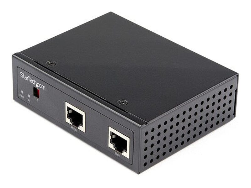 StarTech.com POESLT1G48V PoE Splitter - 48 V DC Output - 1 x PoE+ Input Port s - 1 x Ethernet, 1 x Terminal Block Output Port s