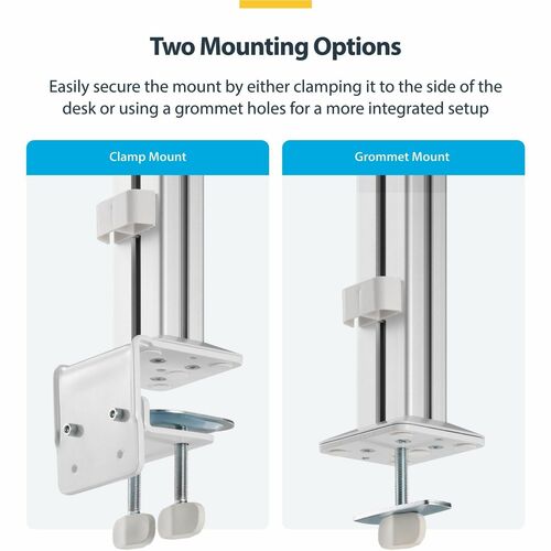 StarTech Six-Monitor Desk Mount with Crossbar, Up To 32-inch Computer Screens