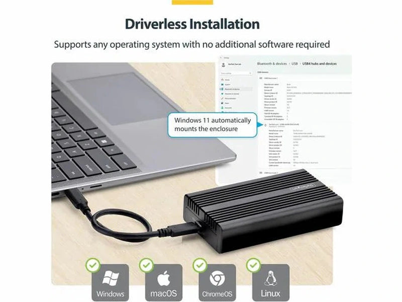 StarTech USB4 M.2 NVMe Enclosure