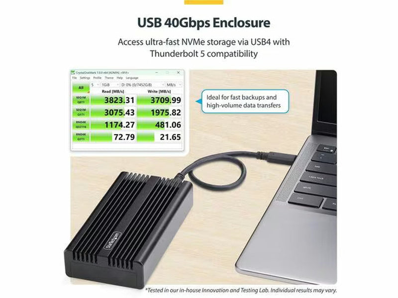 StarTech USB4 M.2 NVMe Enclosure
