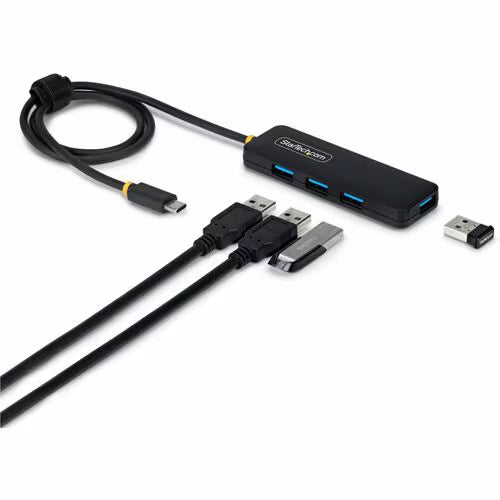 StarTech 4-Port USB-C Hub, 5Gbps, Bus Powered, USB-C to 4x USB-A Mini Hub