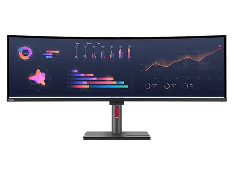 Lenovo 63DBRAR1AU ThinkVision P49w-30 49" Dual QHD 5K Curved Monitor