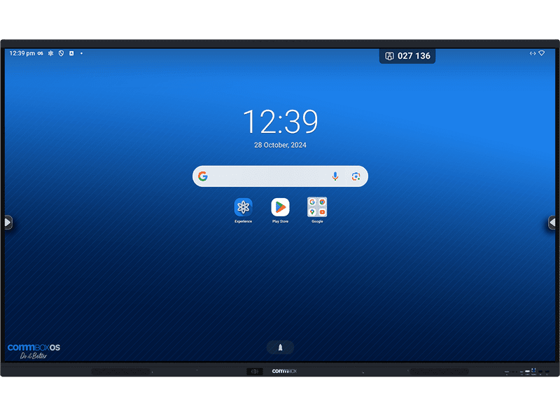Commbox 75" S5 4K UHD Interactive Display, Android 14 5 Year Warranty