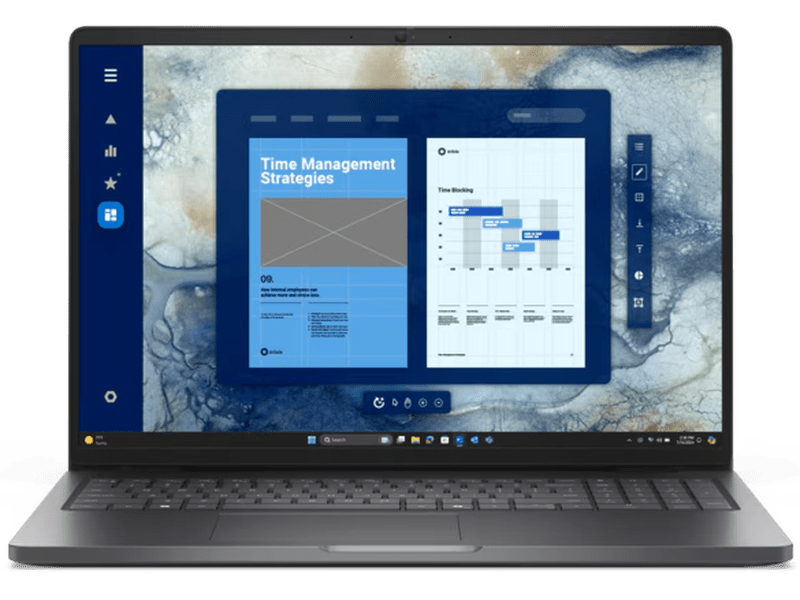 Dell Pro 16 PC16250 16" FHD+ IR Laptop, Ultra 5-235 VPRO 16GB 512GB SSD WL W11P 1Y OS, Black CTO515_PC16250_AU1Y