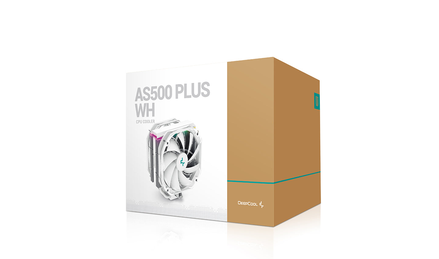 DeepCool AS500 PLUS White CPU Cooler Single Tower