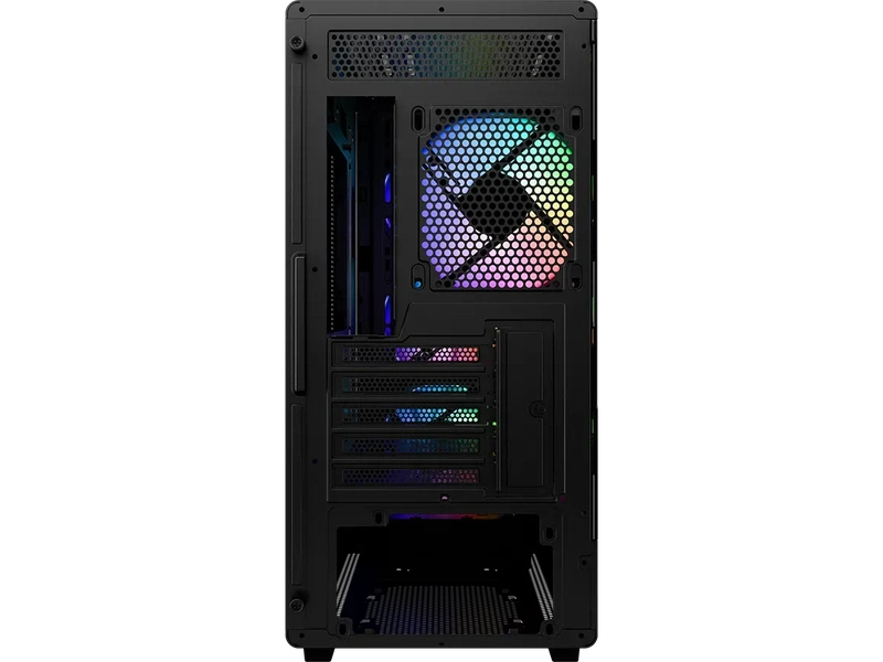 Cooler Master Elite 350 Micro-ATX Case w/ 4x ARGB Fans & Tempered Glass - Black
