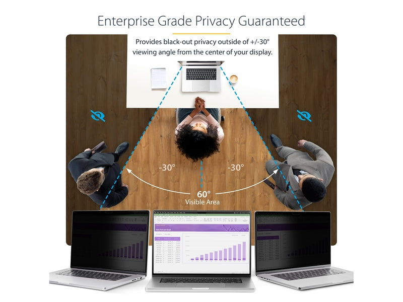 StarTech Magnetic Privacy Screen for 13" 16:10 Laptop - 13MAM-PRIVACY-SCREEN