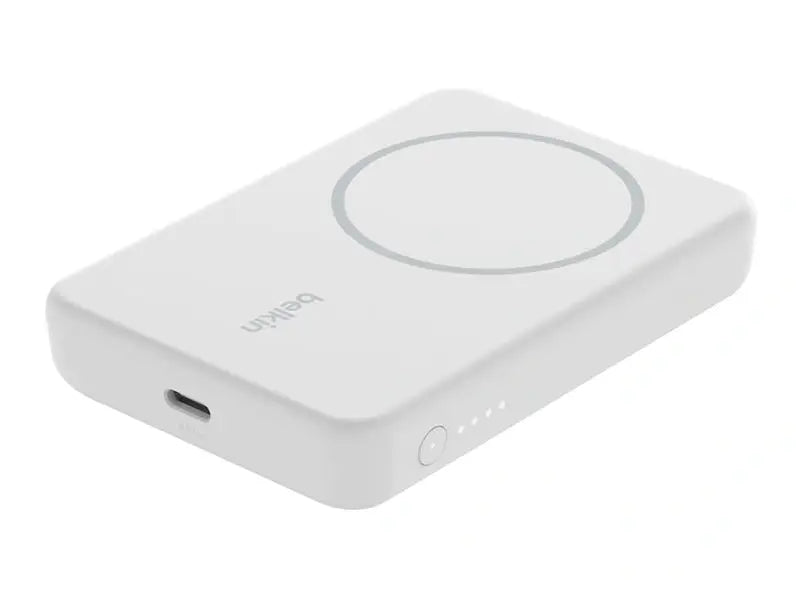 Belkin BPD004BTWT BoostCharge Magnetic Wireless Power Bank 5K + Stand