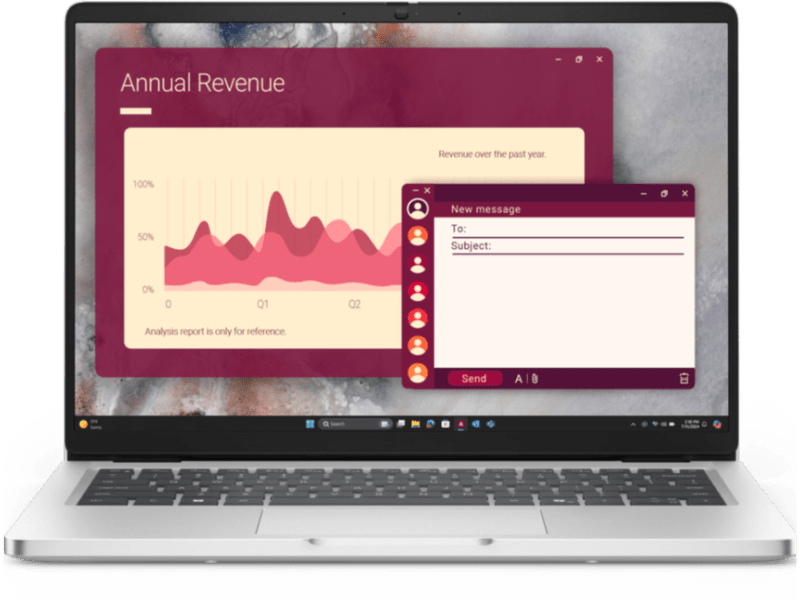 Dell Pro 14 PC14255 14" FHD+ IR Laptop, AMD Ryzen 7-350 AI PRO 16GB 512GB SSD WL W11P 1Y Onsite Warranty BTO602_PC14255_AU