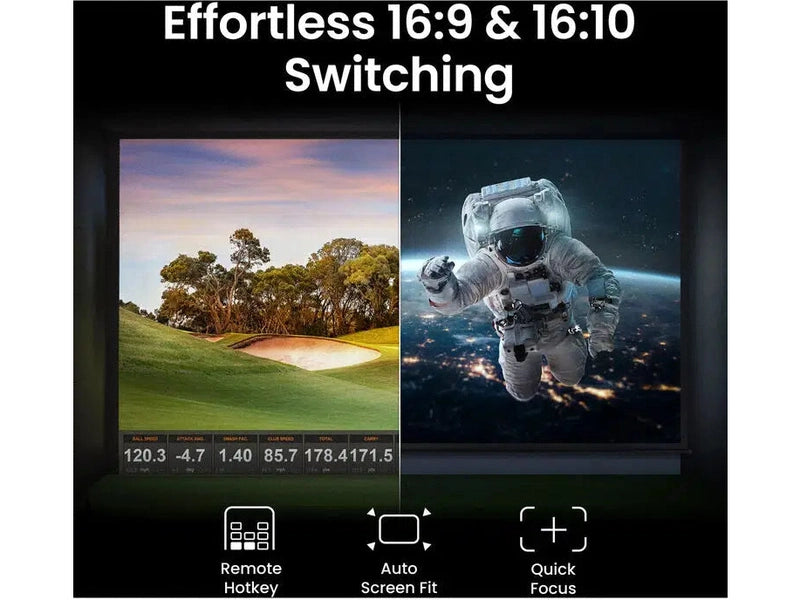 BenQ AK700ST 4000-Lumen 4K Short Throw Laser Golf Simulator Projector