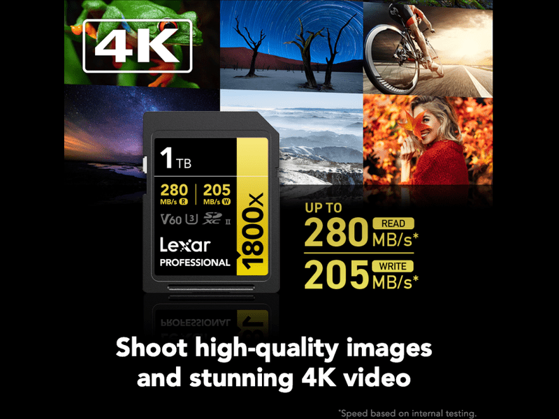 Lexar Professional 1800x 1TB SDXC™ UHS-II Card GOLD