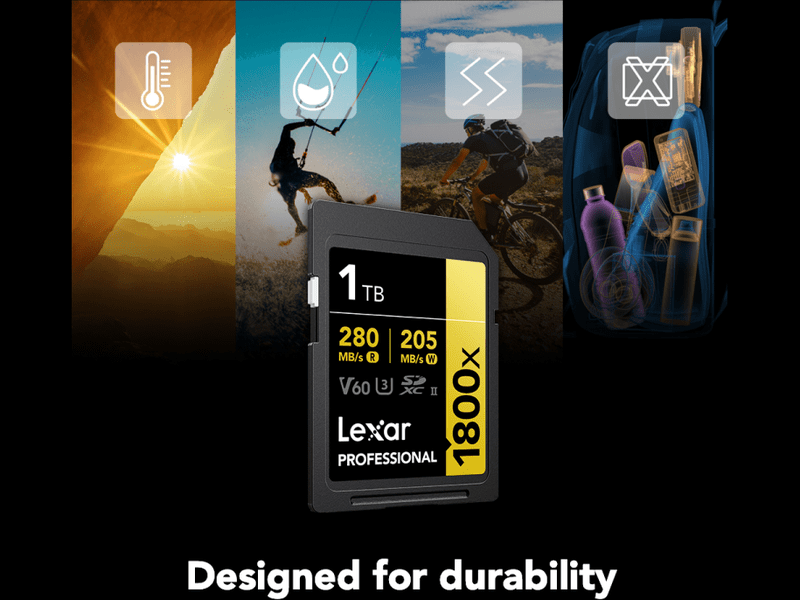 Lexar Professional 1800x 1TB SDXC™ UHS-II Card GOLD