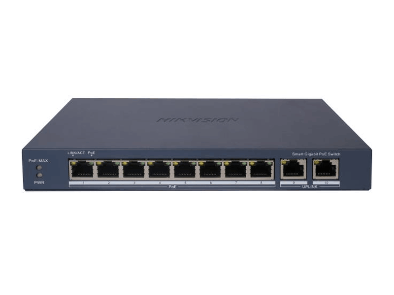 Hikvision DS-3E1510P-EI 8-Port Gigabit Smart PoE Switch