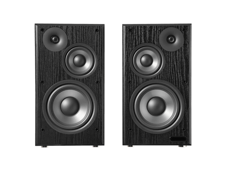 Edifier R2750DB MKII Active 2.0 3-Way 140W Quad-Amped Bluetooth Bookshelf Speaker Set - Walnut