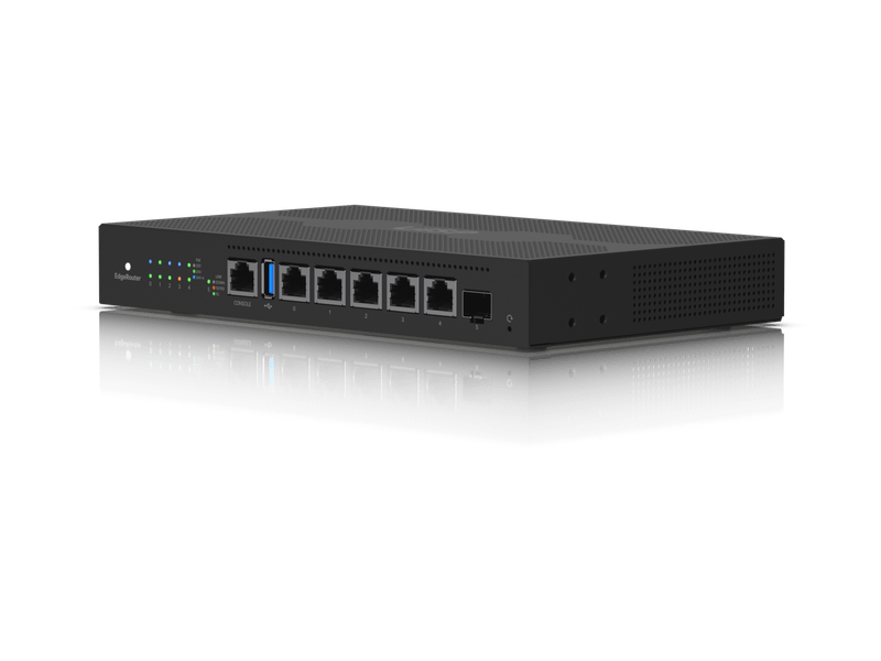Ubiquiti EdgeRouter 6 - 5-Port Gigabit Router, 1 SFP Ports- 24v Passive PoE Out All Ports