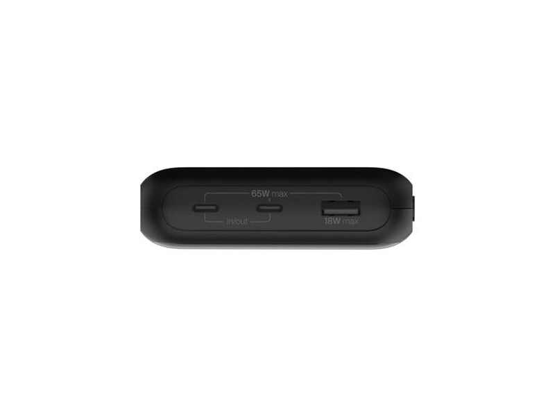 Belkin BoostCharge Pro 20k mAh Laptop Power Bank 3 Port + USB-C Cable - Black