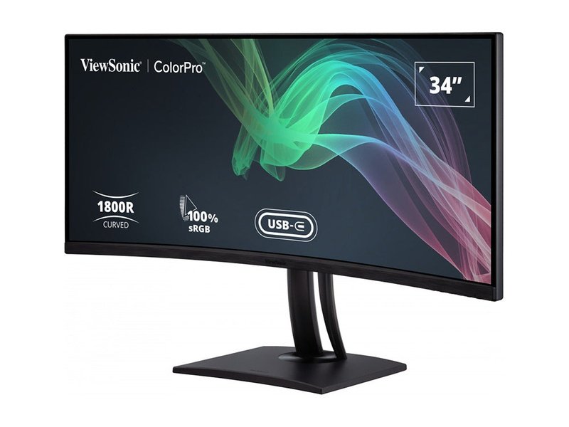 ViewSonic VP3481a 34" WQHD+ Pantone Validated Curved Monitor