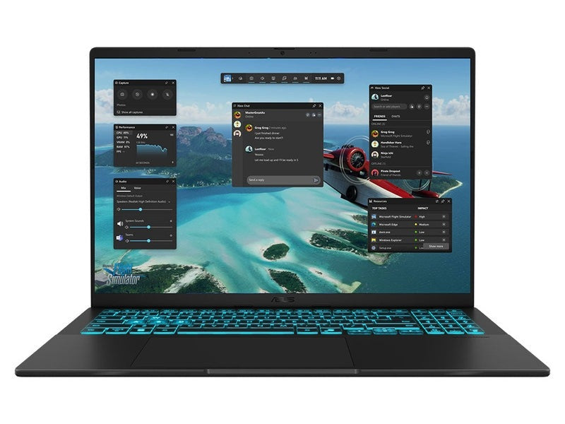 Asus Vivobook V16 V3607VH 16" WUXGA Core 7 16GB RAM 1TB SSD RTX 5050 Laptop - Black