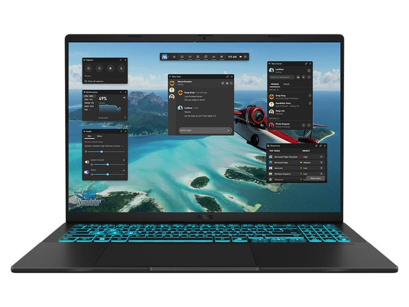 ASUS Vivobook V16 V3607VH 16" WUXGA Core 7 16GB RAM 1TB SSD RTX 5050 Laptop - Black