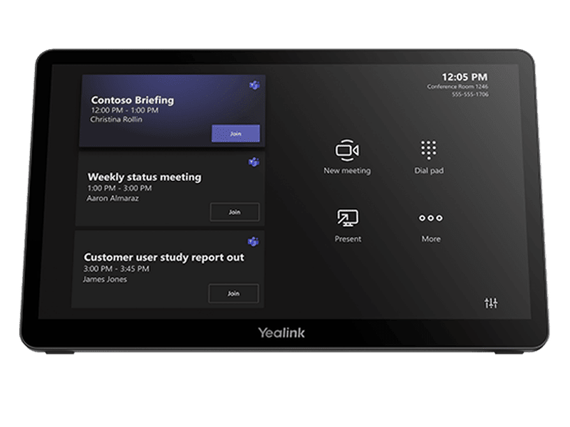 Yealink MTOUCHPLUS 11.6" Touch Control for MVC Series, PoE, Cat5e Cable 7m