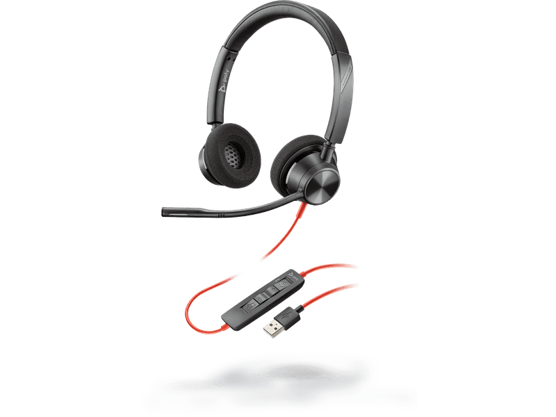 Plantronics BlackWire 3320 MS Stereo Corded Headset USB-A