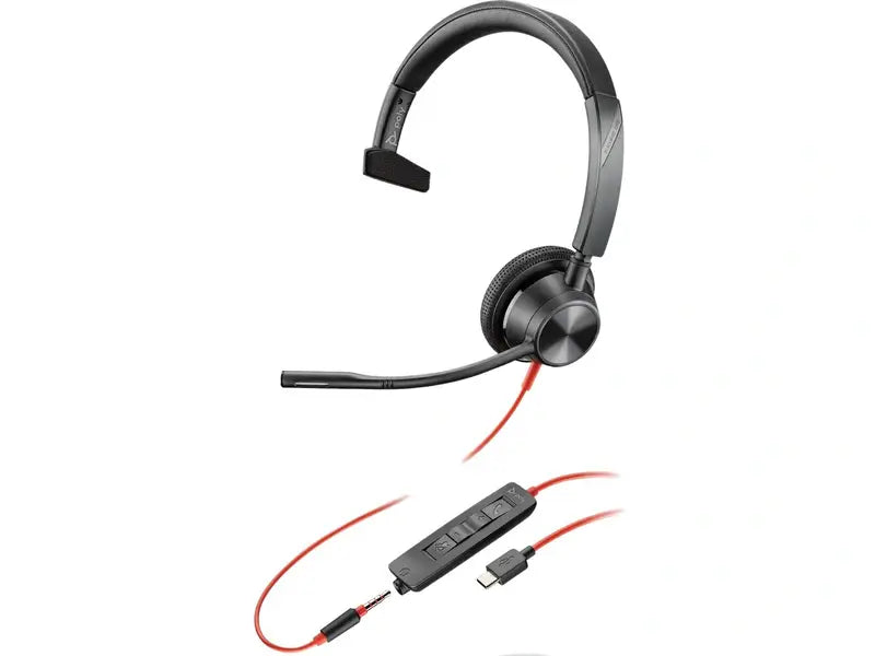 Plantronics BlackWire 3315 MS Mono Corded Headset USB-C
