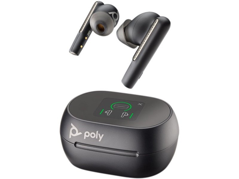 Poly Voyager Free 60+ UC with Touchscreen Charge Case BT700C Black USB-C