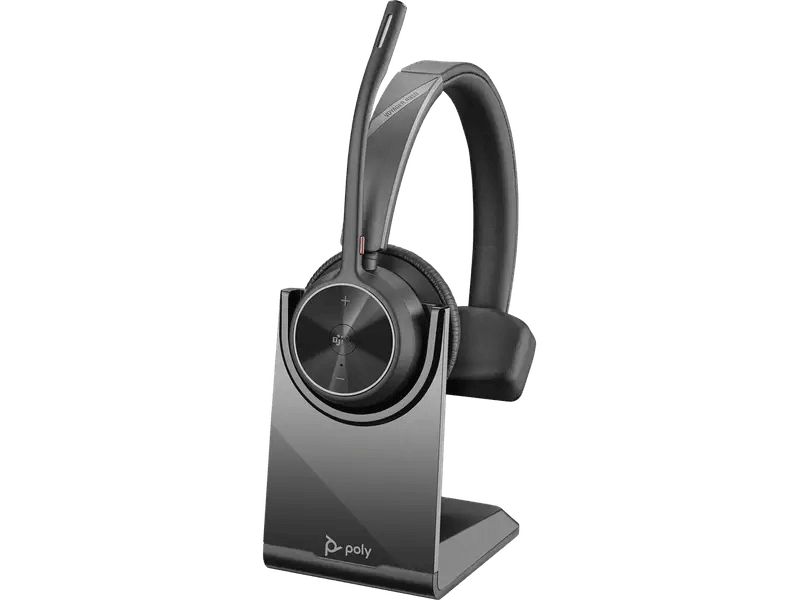 Poly Voyager 4310 OTH Wireless MS Mono Headset W/Charging Stand BT700 Dongle USB-C