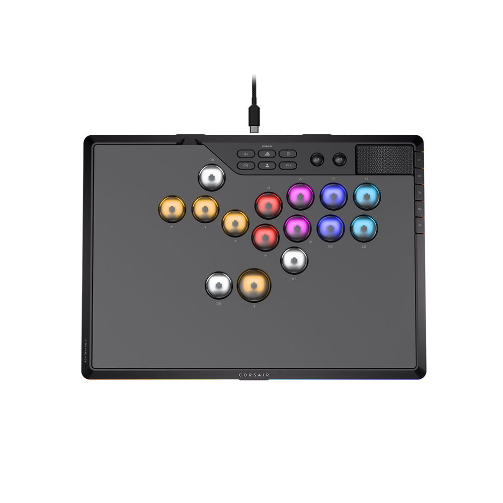Corsair CH-963B01G-WW NOVABLADE PRO WIRELESS Hall Effect Leverless Fighting Game Controller